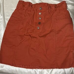 Orange Hollister Cargo skirt